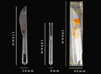 中国 食べるフルーツの独立した包装のための食品等級PSの使い捨て可能なプラスチック食事用器具類 販売のため