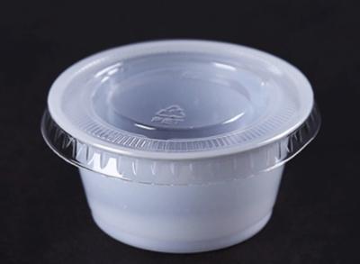 China PS Disposable Dipping Sauce Containers 120ml Disposable Condiment Cups for sale