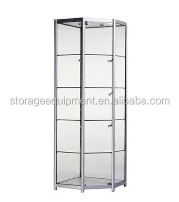 China Glass Exhibition Display Tower Store Mobile Phone Display Showcase With Cheap Price for sale