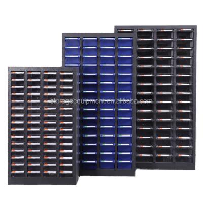 China Cheap workshop 75 drawer screw metal tool parts storage cabinet in different sizes with plastic transparent drawer for sale