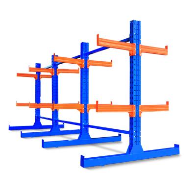 China Corrosion Protection Double Side Warehouse Racks Adjustable Heavy Duty Cantilever Racking for sale