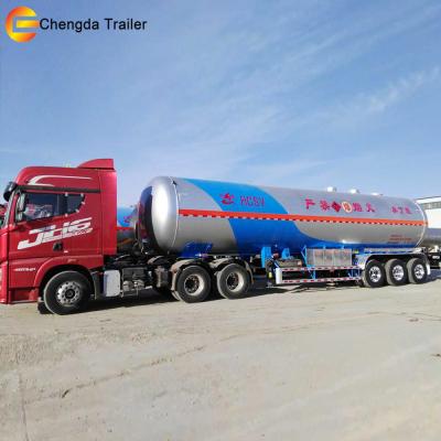 China Truck Trailer 3 Axles 12 Wheels Transport 40cbm Tanker Truck Gas Tank LPG Semi Trailers for sale