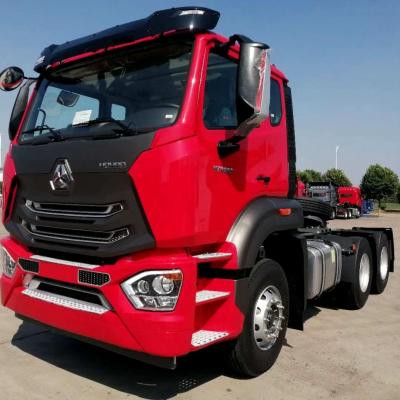 China 380 Used 420HP 6X4 4x2 Sinotruck HOWO Tractor Truck 6800*2496*3450mm for sale