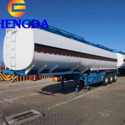 China Truck trailer 50000 liters transport tanker semi diesel fuel tank trailer truck gasoline and oil trailers for sale