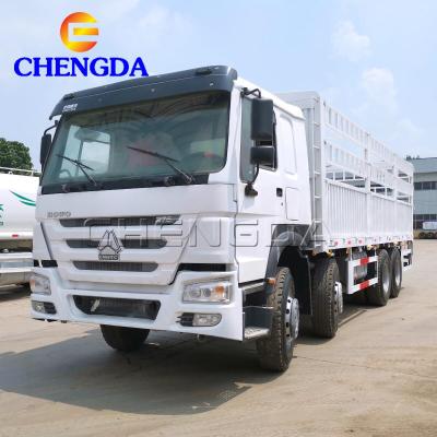 China 8*4 40Ton 60 Ton Fence Cargo Used Howo Cargo Truck 9595*2210*2565 / 3050 for sale