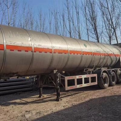 China 20 Ton Liquid Carbon Monoxide Truck Trailer 3 Axles 29.6cbm Used CO2 Tanker Semi Trailer for sale