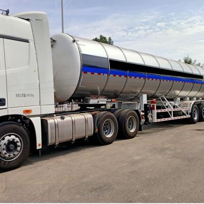 China Liquid Truck Trailer 3 Axles 29.6cbm Carbon Monoxide CO2 Storage Trailers for sale