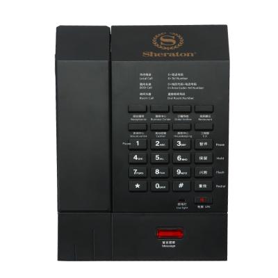 China Manufacturers Direct Hotel Room Nobama A28 Custom Brushed Panel High End Luxury Hotel Room Telephone for sale