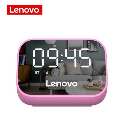 China Phone Function Lenovo TS13 Portable Wireless Alarm Clock Speaker BT5.0 Surround Element MIC 9D Stereo Speaker LED Phone Function for sale