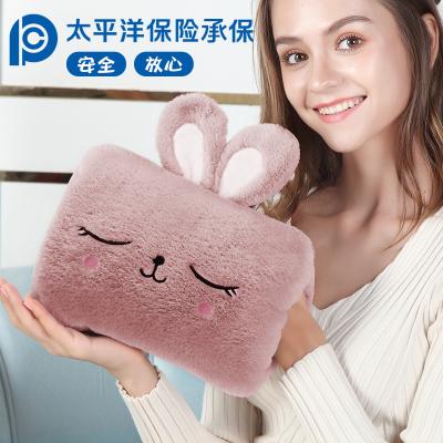 China Corduroy hot water bag, rechargeable explosion-proof electric hot water bag, hand warmer, female warm baby's belly and waist for sale