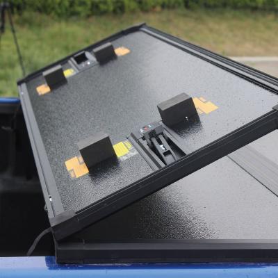 China Factory Wholesale Luxury Rainproof Waterproof Tri Folding Hard All Weather Tonneau Cover For Ford F-150 for sale