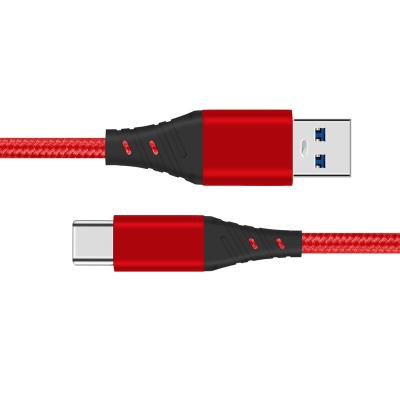 China MP3/MP4 Player Usb A To Usb C Braided Cable 3A Fast Charging For Android Phones for sale