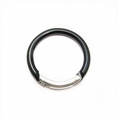 China Carabiner Black Eco - Friendly Aluminum Round O Ring Carabiner for sale