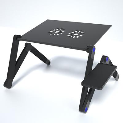 Κίνα 2021 Good Quality Aluminum Notebook Laptop Stand Folding Adjustable Portable Computer Table With Mouse Pad προς πώληση