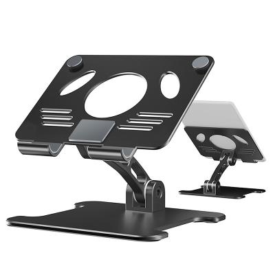 중국 Tablet phone holder aluminum folding desktop portable tablet PC stand compatible car tablet holder 판매용