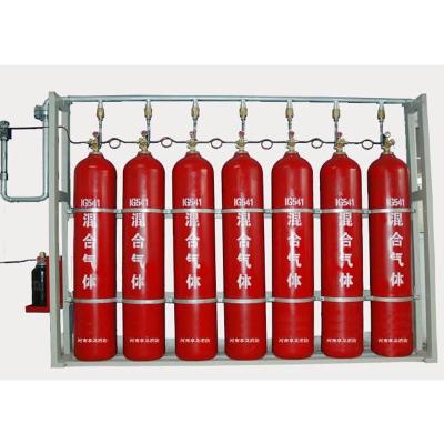 China 80L Mixed Gas Fire Suppression System for 8L Actuator Cylinder and 16.89 Filling Capacity for sale