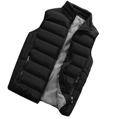 China 2021 Regular New Autumn Warm Sleeveless Plus Size Coat Winter Vest High Quality Quilted Casual Jacket For Men for sale