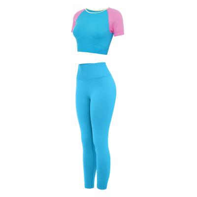 China 2021 High Quality Popular Ladies Breathable Seamless Activewear Set Women Yoga Sets Clothing for sale