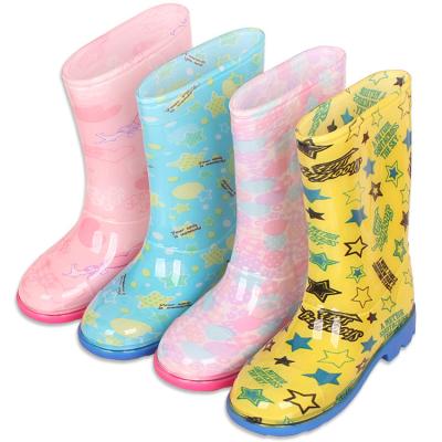 China Rian Boots Toddler Kids Adorable Ankle Printed Lightweight Rain Boots for sale