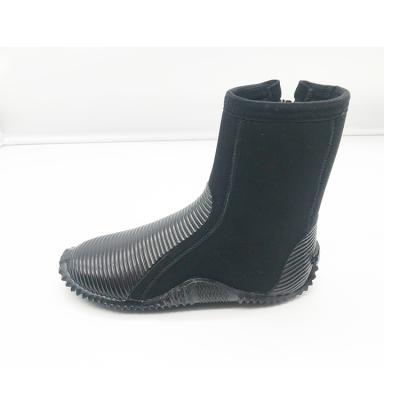 China 5mm neoprene zipper surfing and diving boots with rubber outsole for sale