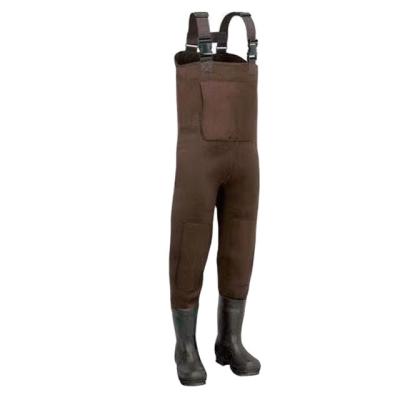 China Unisex Breathable Waterproof Neoprene Portable Chest Fishing Waders for sale