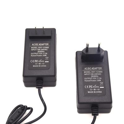 China AC 100-240V to DC 9v 3a Power Transformer with Jack Transformadores Power Supply Adapter for POS DVR NVR Cameras CCTV HXY-093000 for sale