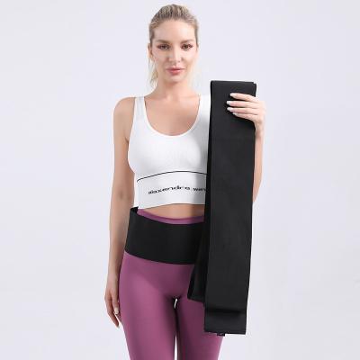 China Viable Women Elastic Belly Wrap Waist Shaper Band Belly Slimming Trainer Lose Weight Waist Wrap With Buckle for sale