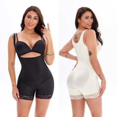 China Stage Two Breathable Butt Lifter Barrel Liposuction Surgery Courier Colombian Fajas Jumpsuit Shorts Belly Tuck Tucker Faha Garment Shapewear for sale