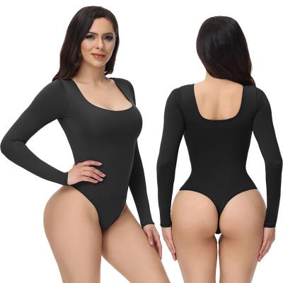 China Hot Selling Antibacterial Seamless Thong Shaper Enhancer Bra Antibacterial Full Body Shaper For Sexy Mature Women for sale