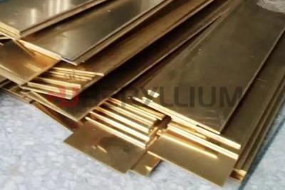 China BeCu Copper Beryllium Sheet With 6mm Thickness 50mm Width Elongation 9% zu verkaufen