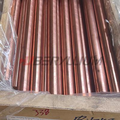 China DIN 2.1293 Chromium Zirconium Copper Round Bars For Resistance Welding Electrodes Te koop