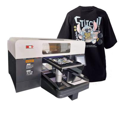 China Hotels Hongjet A3 30cm DTG Direct To Garment Printer Impresora T-shirt Printing Machine For T Shirts Printing 3040 for sale