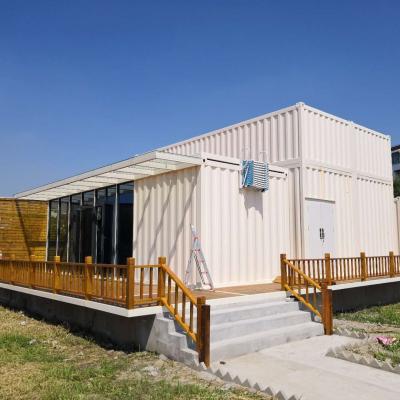 China Traditional 20 HC Prefab Container Villa Of Decoration And Leisure Luxury Style for sale