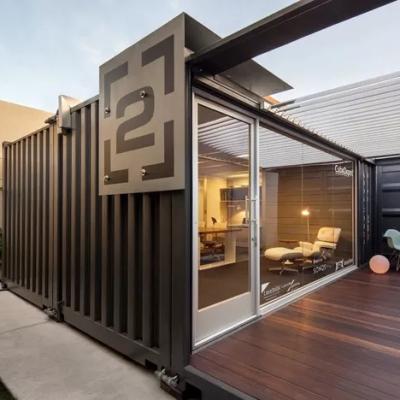 China Minimalist 20hc prefab expansion container house cafe for sale