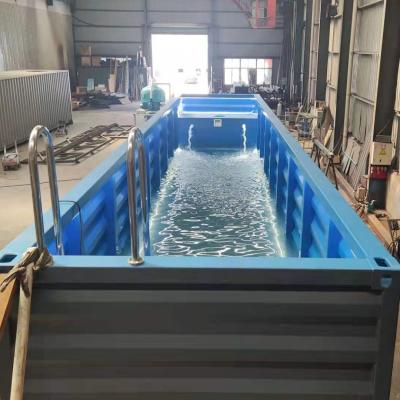 China Modern GP 40 Prefab Container Pool And Escalator Can Be Customized for sale