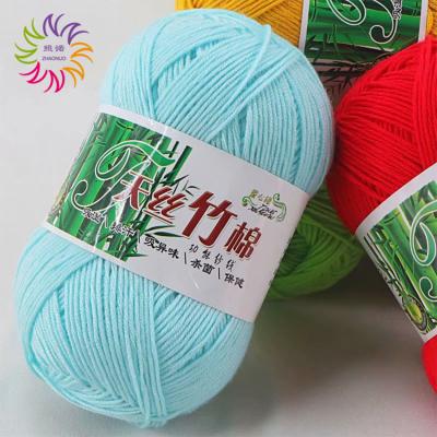 China ZHAONUO Wholesale Glove Cotton Cone Bamboo Fiber Yarn Viable Fine for sale