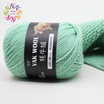 China Wholesale ZHAONUO Crochet Craft Sustainable Fashion 4 Millimeters Knitted 100 Pure Chunky Yarn Alpaca Yak Yarn Knitting Mix For Baby for sale