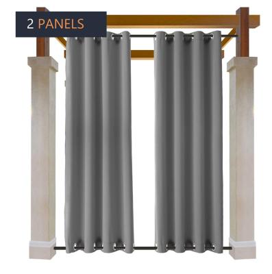 China Blackout shade, thermal insulation and outdoor waterproof windproof curtains with top and bottom buttonholes for sale