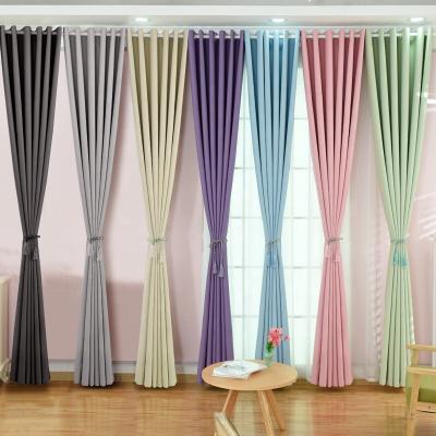 China Blackout Full Matte 100% Polyester Taffeta Upholstery Fabric Home Textile Plain For Office Living Room Curtain for sale