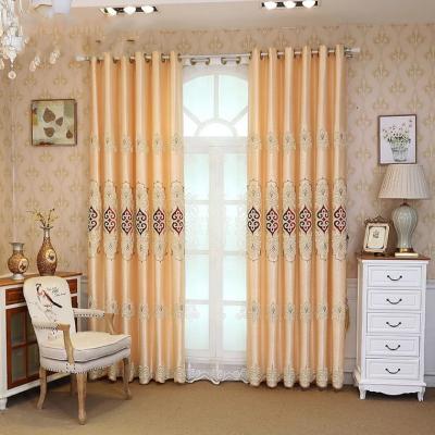 China High Quality Heavy Blackout Turkey Style Curtain Chiffon Embroidered Fabric Luxury Blackout for sale