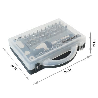 China Plastic 41 In 1 Set Screwdriver Repair Opening Tool 6.35MM Moving Screwdriver Set for sale