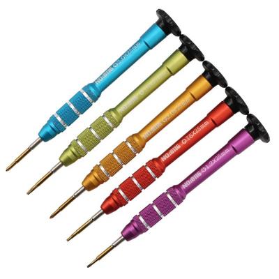 China Nickel Plated Multifunctional Aluminum Bronze WEEKS All Series Screwdriver Mobile Phone Opening Repair Tools For iPhone Mobile Phone Repair Pen Screwdrivers for sale