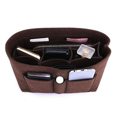 China Eco-Friendly/Fashoion/Durable 40 Colors Felt Organizer Bag In Bag Insert For Purse Shaper Purse Felt Organizer for sale