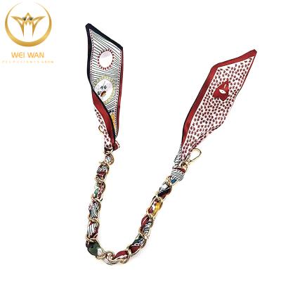 China WEIWAN OEM Friendly Cut 11 Inch Zinc Alloy And Polyester Scarf Purse Clip Chains for sale