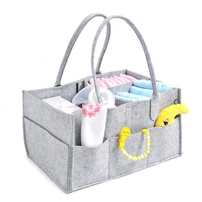 China TOGGLE BAG Variable Insert Multi Pockets Felt Tote Bag Diaper Bag Maternity Crib for sale