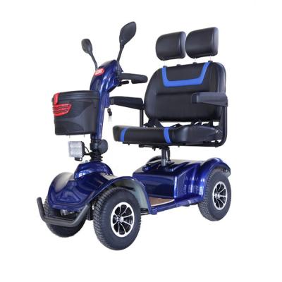 China 4 Wheel 2 Seats Rubber Electric Mobility Scooters With 12V/38Ah*2battery for sale