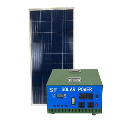 China Outdoor Indoor Outdoor Multi Function Solar Generator Home Emergency Power Source Rechargeable Mobile Solar Panels for sale