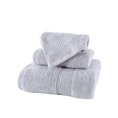 China Bestselling Hotel Amazon Towel Set Luxury 100% Cotton Bath Towels Set Safe For Living Room Kids for sale