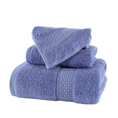 China Amazon Luxury Hotel Spa Child Safe Bestselling Towel Set 100% Cotton Bath Towel Gift Set for sale