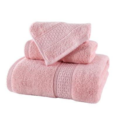 China Amazon Spa 100%cotton Child Safe Bestselling Luxury Towel Sets Bath Towel Set Gift Face Towel Set for sale